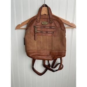 B.O.C. Born Concept Purse Handbag / Backpack, Brown Faux Leather